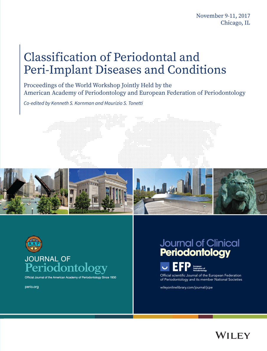 Figuur 1. Cover van de speciale editie van Journal of Clinical Periodontology.