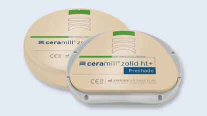 Óxido de circonio con coloración previa y alta translucidez
