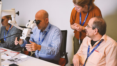 Dr. Sergio A. Rosler (left) with