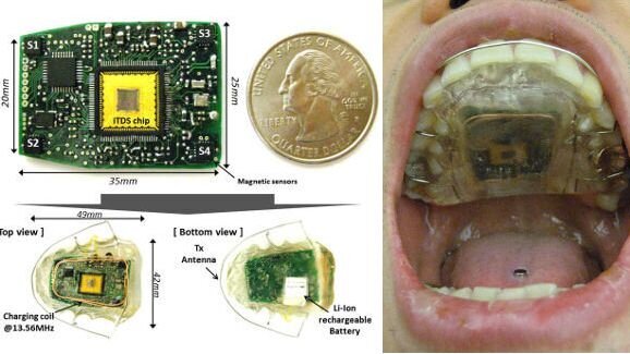 Intraoral device maneuvers electrical wheelchair
