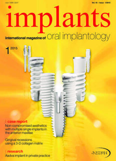 implants international No. 1, 2015 implants international No. 1, 2015