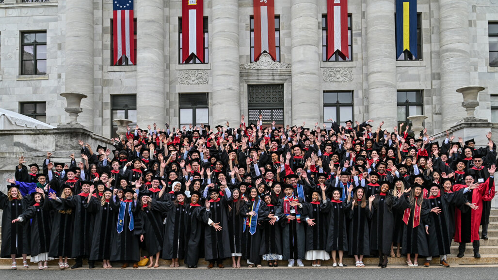 Harvard dental graduates celebrate amid uncertainty