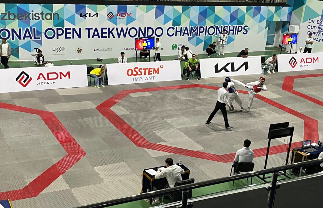 The venue of the 14th Dr Baek Mun Jong Cup International Open Taekwondo Championships held in Uzbekistan under the sponsorship of Osstem Implant.  (Image: OSSTEM Implant)
