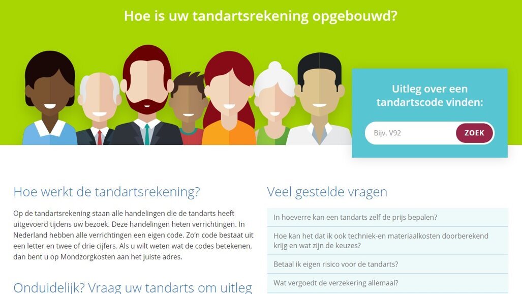 Nieuwe website legt in patiëntvriendelijke taal tandartsrekening uit