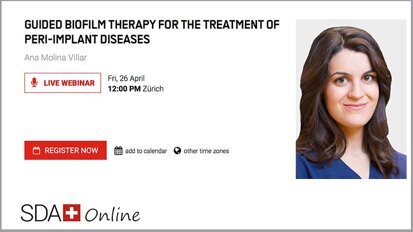 Free webinar to focus on guided biofilm therapy Free webinar to focus on guided biofilm therapy