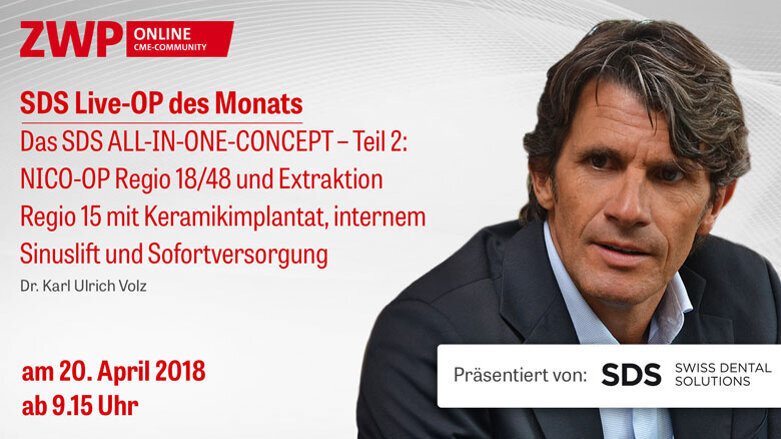 Live-OP am 20. April: „Das SDS ALL-IN-ONE-CONCEPT – Teil 2“