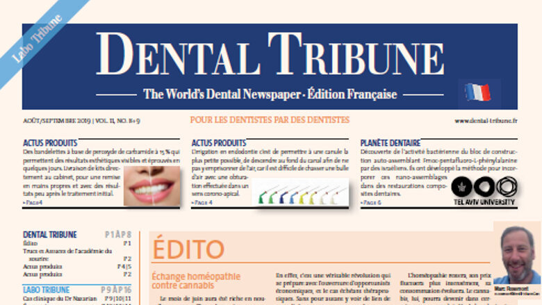 Édito du journal Dental Tribune France : Échange homéopathie contre cannabis
