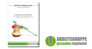 Neue Patientenbroschüre: Implantate brauchen Pflege