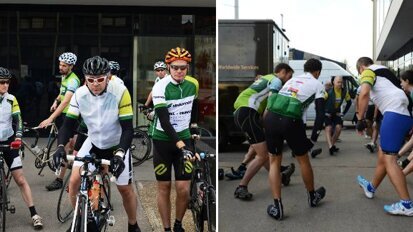 Equipe Straumann anda de bicicleta em evento beneficente