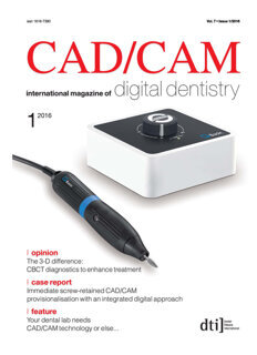 CAD/CAM international No. 1, 2016 CAD/CAM international No. 1, 2016