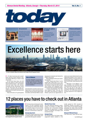 today Hinman Dental Meeting Atlanta Mar. 27, 2014 today Hinman Dental Meeting Atlanta Mar. 27, 2014