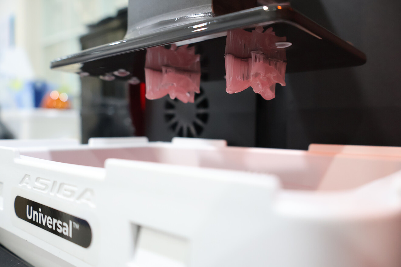 Fig. 2b: Denture base printed on the Max 2.