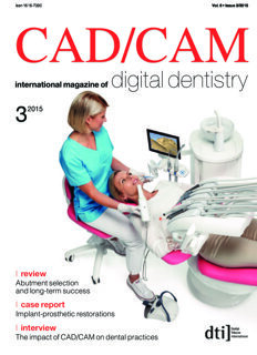 CAD/CAM international No. 3, 2015 CAD/CAM international No. 3, 2015