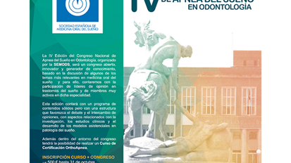 OrthoApnea patrocina el IV Congreso de Apnea del Sueño en Odontología OrthoApnea patrocina el IV Congreso de Apnea del Sueño en Odontología