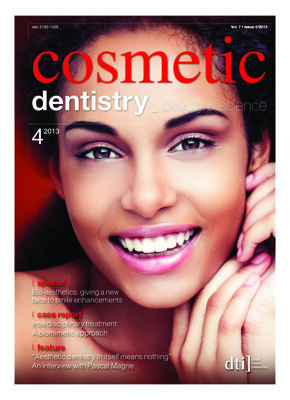 cosmetic dentistry international No. 4, 2013 cosmetic dentistry international No. 4, 2013