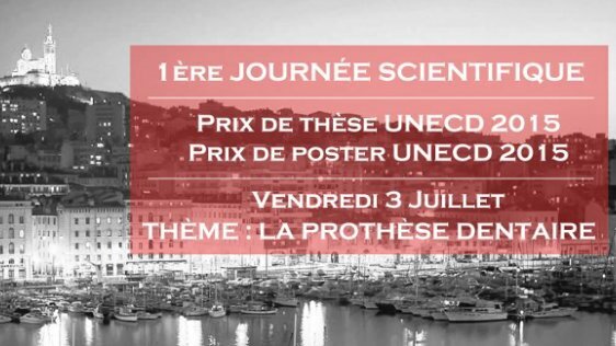J-1 : Journée scientifique en odontologie destinée aux étudiants