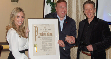 Fialkoff Dental Study Club’s drug education program for schoolchildren is recognized