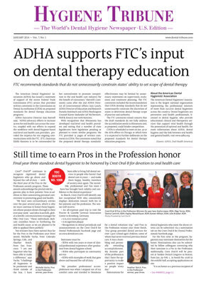 Hygiene Tribune U.S. No. 1, 2014