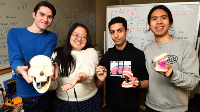 Prototype device dampens dental drill sounds in the mouth