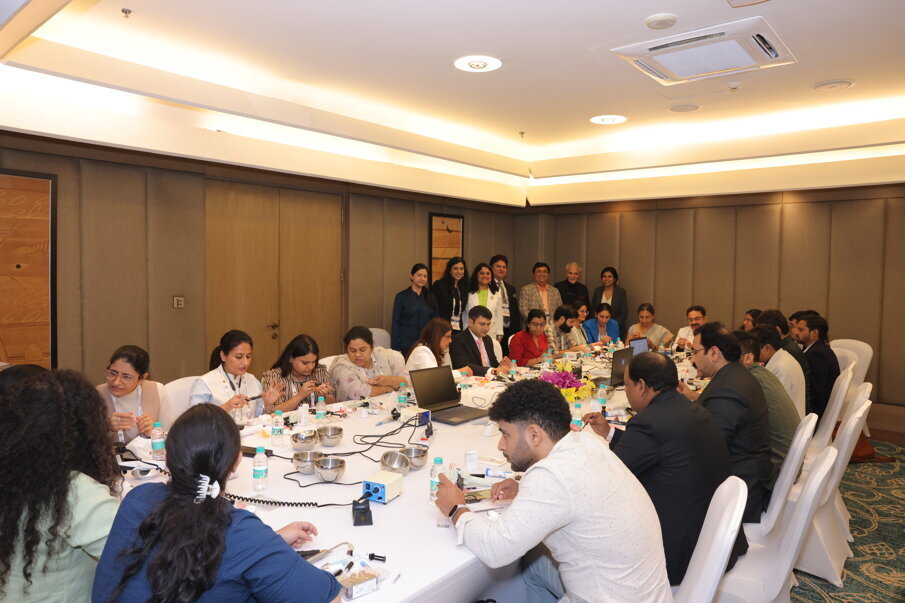 Dr. Joseph Massad, Dr. Swati Ahuja, and Dr. Minaal Verma conducted a houseful workshop on digital impressions in implantology