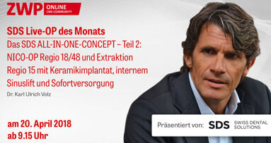 Live-OP am 20. April: „Das SDS ALL-IN-ONE-CONCEPT – Teil 2“