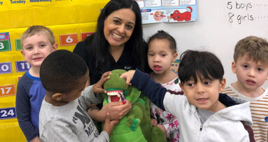 ProHEALTH Dental visits classrooms at Huntington YMCA for National Children’s Dental Health Month