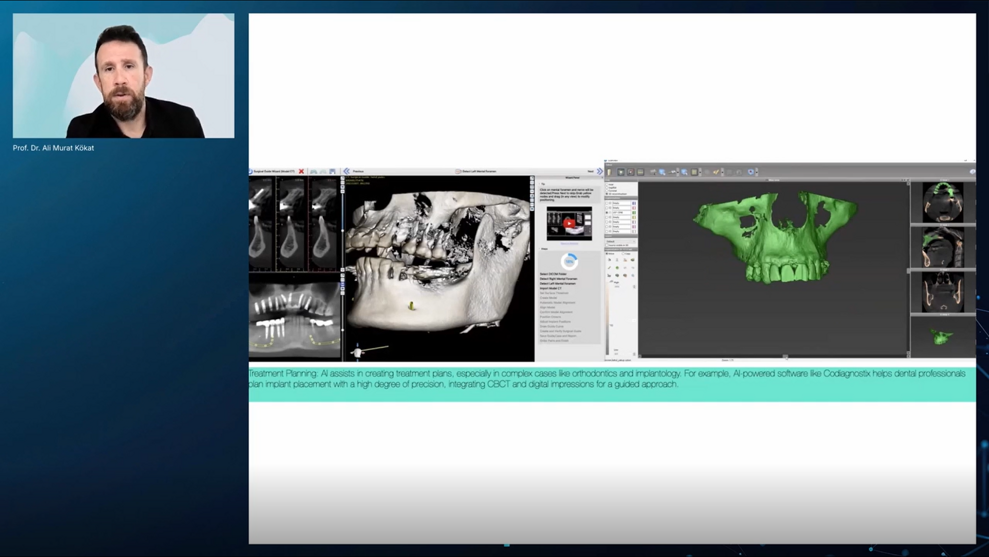 Prosthodontist Prof. Ali Murat Kökat discussed the transformation of dental prosthetics through digitalisation, cloud-based collaboration and artificial intelligence-driven design.
