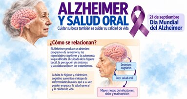 El Alzheimer aumenta el riesgo de problemas bucodentales