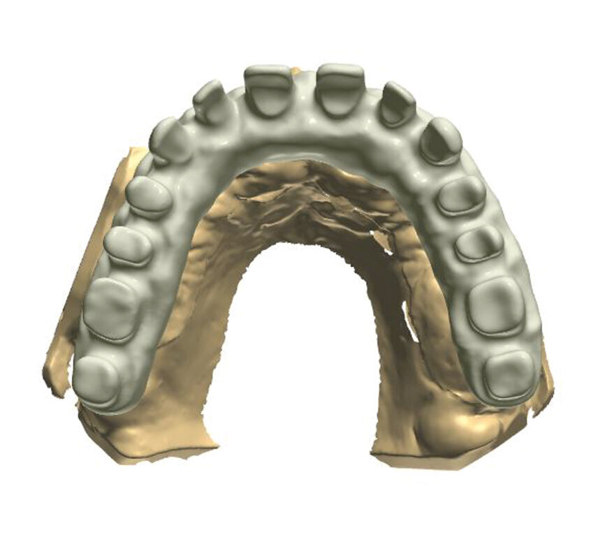 Fig. 8: Ready-made construction on a virtual model. 