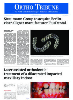 Ortho Tribune Middle East & Africa No.3, 2022