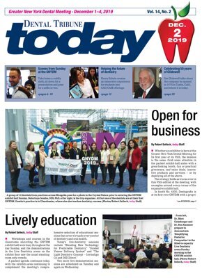 today Greater New York Dental Meeting Dec. 2, 2019