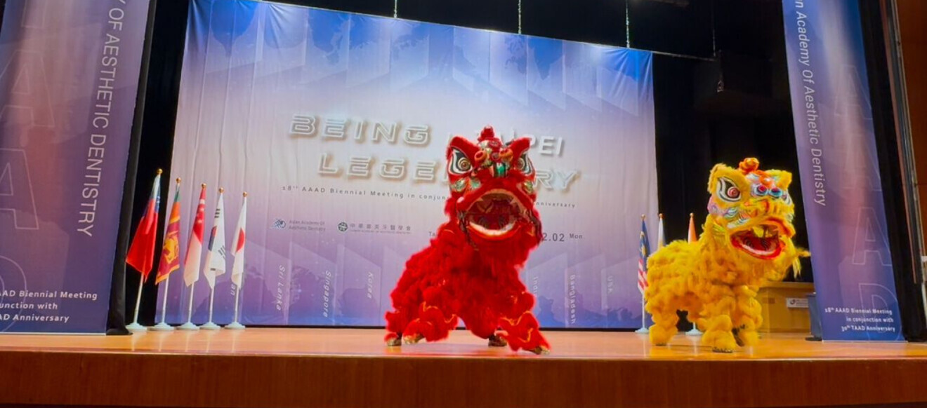 The opening ceremony of the Asian Academy of Aesthetic Dentistry meeting.