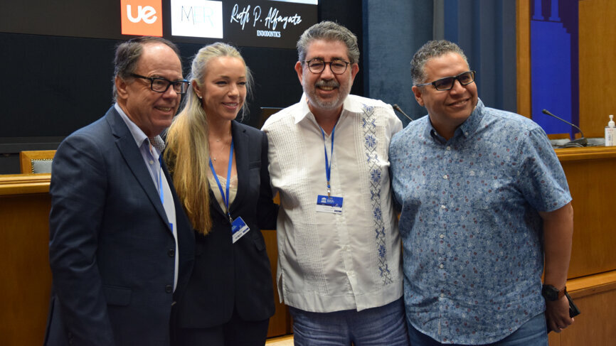 From left: Steve Jones, Dr Ruth Pérez-Alfayate, Dr David E. Jaramillo and Dr Freddy Belliard.