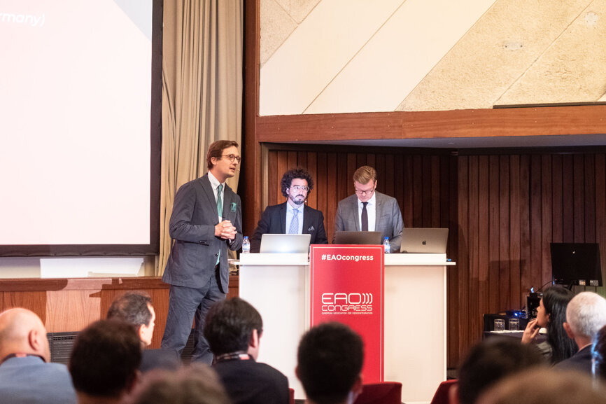 From left: Drs Georg Benedikt Mailath Pokorny Jr, José Manuel Navarro and Arndt Happe. (Photograph: DTI)