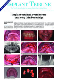 Implant Tribune Middle East & Africa No.4, 2020