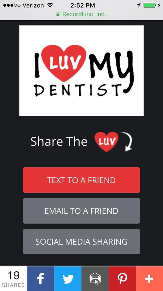 I LUV MY DENTIST - User Interface