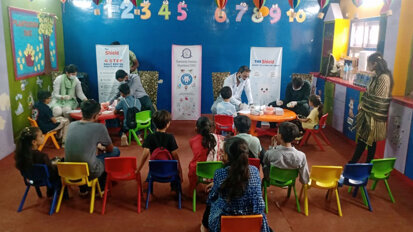 DDC faculty’s oral health awareness visit to SAJ Academy
