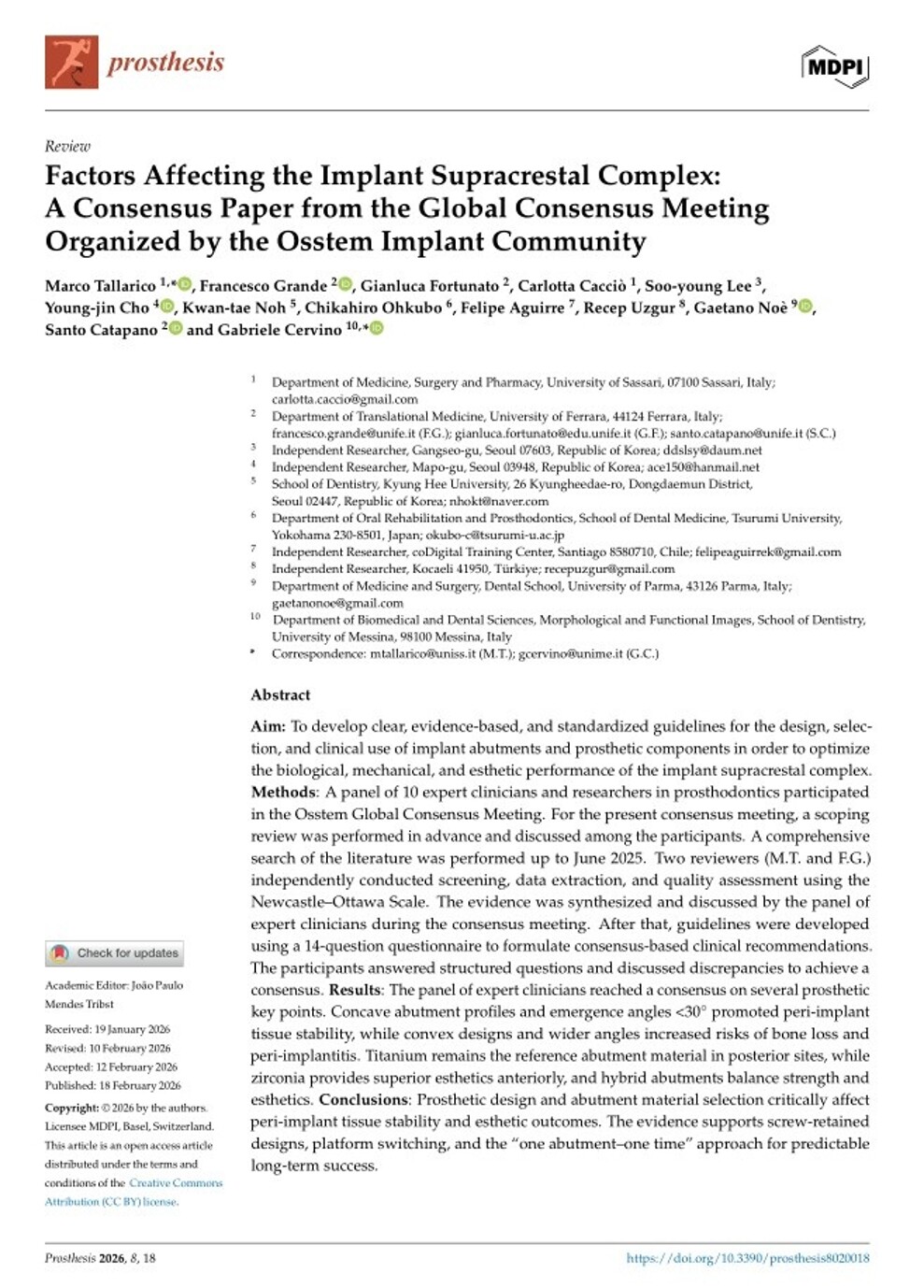 The consensus paper proposes 14 evidence-based clinical recommendations on prosthetic design, abutment materials and implant placement to support long-term implant outcomes. (Image: Osstem Implant)