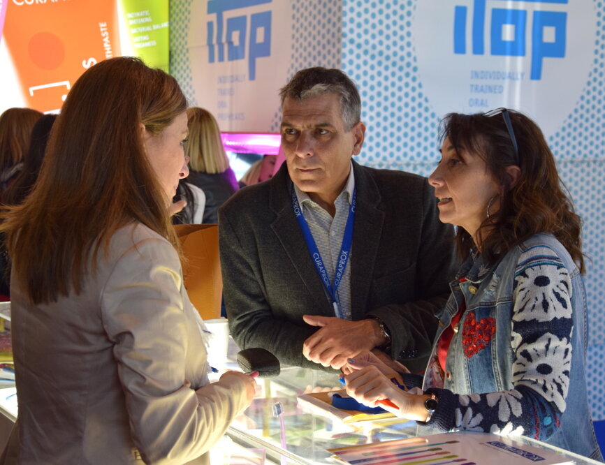 CURAPROX booth at FDI World Dental Congress (Photograph: Monique Mehler, Dental Tribune International)