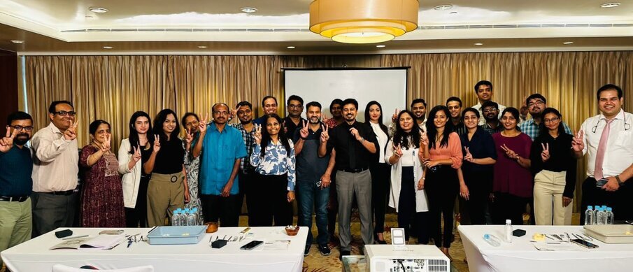 Fig 6: Pre-conference workshop on Hard and soft tissue manipulation in implantology by Dr. Mayur Kaushik