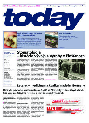 today Slovak Dental Days Bratislava 2012
