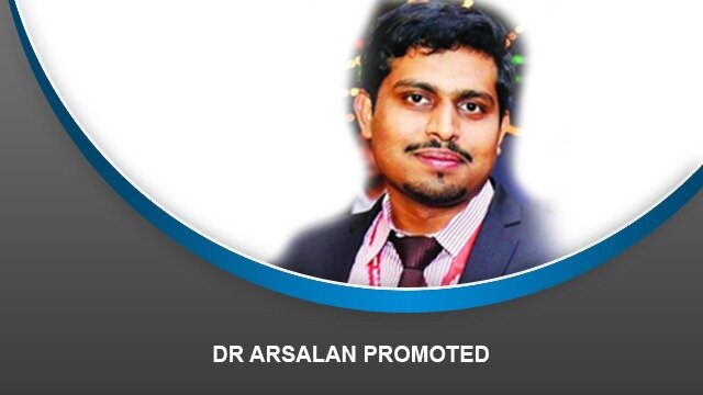 Dr Arsalan promoted