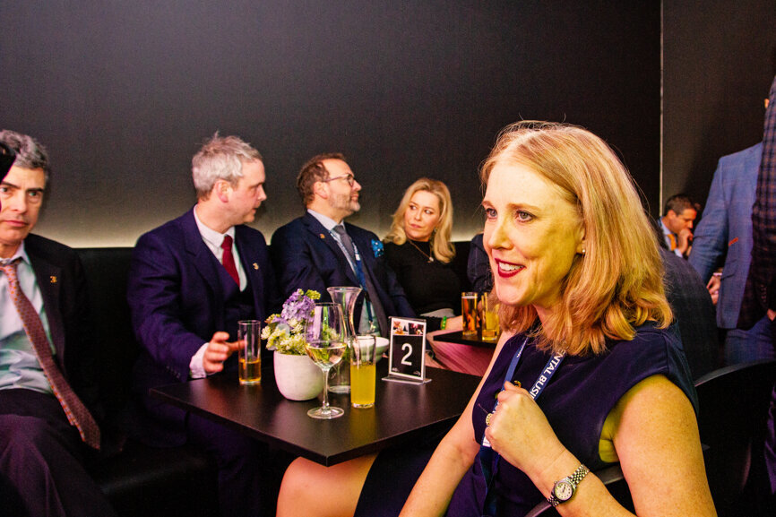 Dr Sarah Fitzharris, founder of the Fitz Fahey Academy, looks on during the award ceremony. (Photograph: Luke Gribble, DTI)
