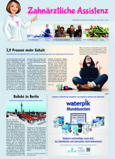 Zahnärztliche Assistenz No. 1, 2016