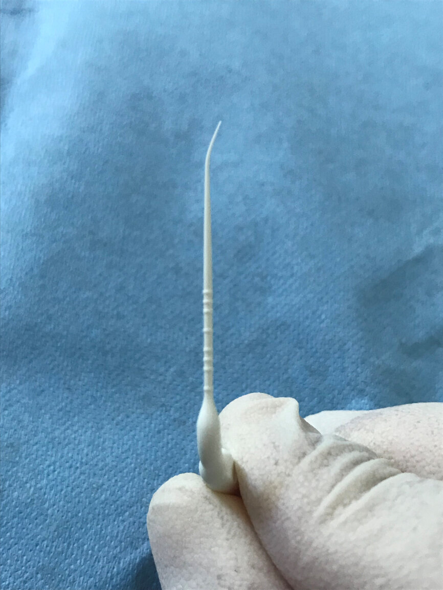 Fig. 7: Pre-bent EDDY tip.