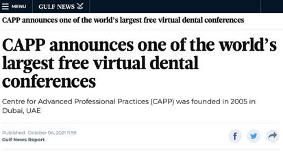 CAPP gets featured in Gulf News – one of the largest Gulf region newspapers