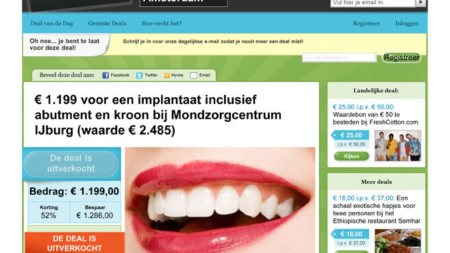 Implantaat-behandelingen voor een dumpprijs