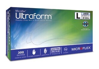Disposable exam gloves