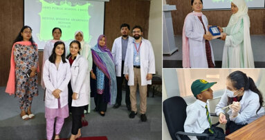BUDC conducts oral health session at Malir Cantt APS