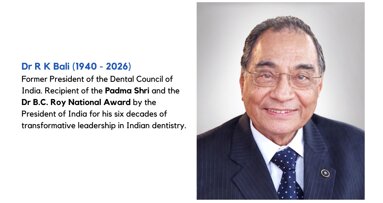 Remembering Dr Ravinder Kumar Bali: a life of service to dentistry and family